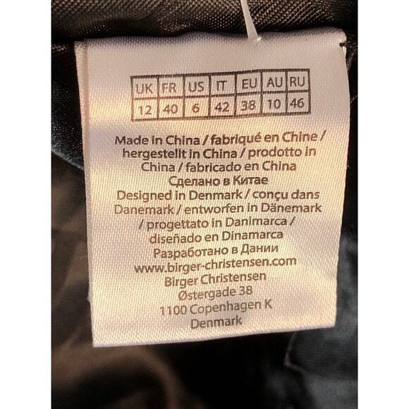 Rotate Birger Christensen Augustina Blazer Sequin Double Breasted Black Gray 6 - Picture 8 of 10